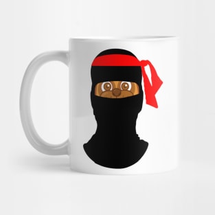 Ninja pug cartoon print! Mug